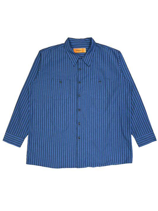 Blue Striped Long Sleeve Button Up