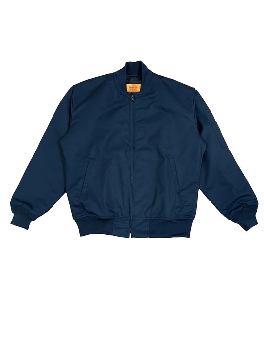 Navy Zip Up Bomber Jacket