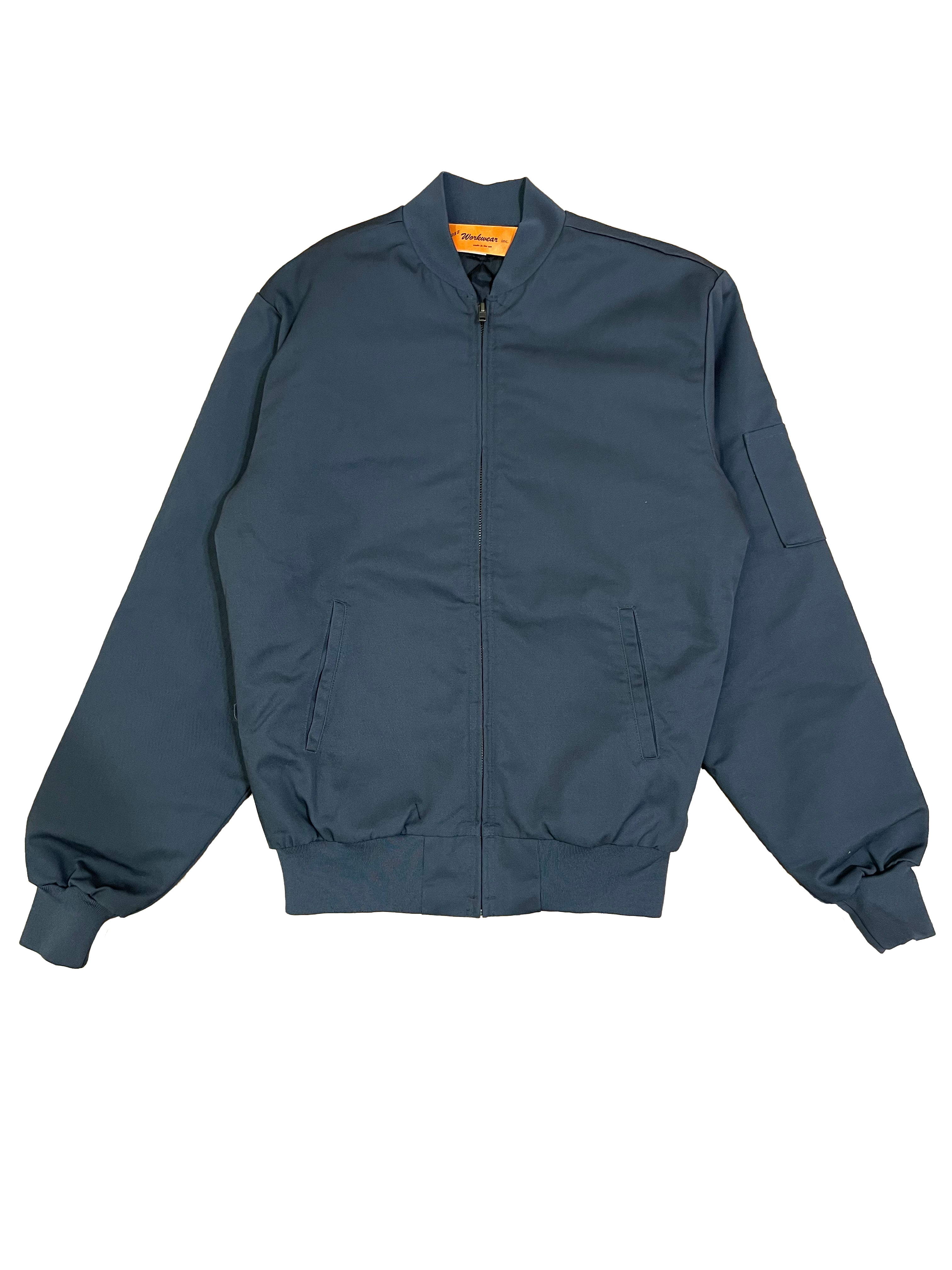 Grey Zip Up Bomber Jacket – Workwear NYC